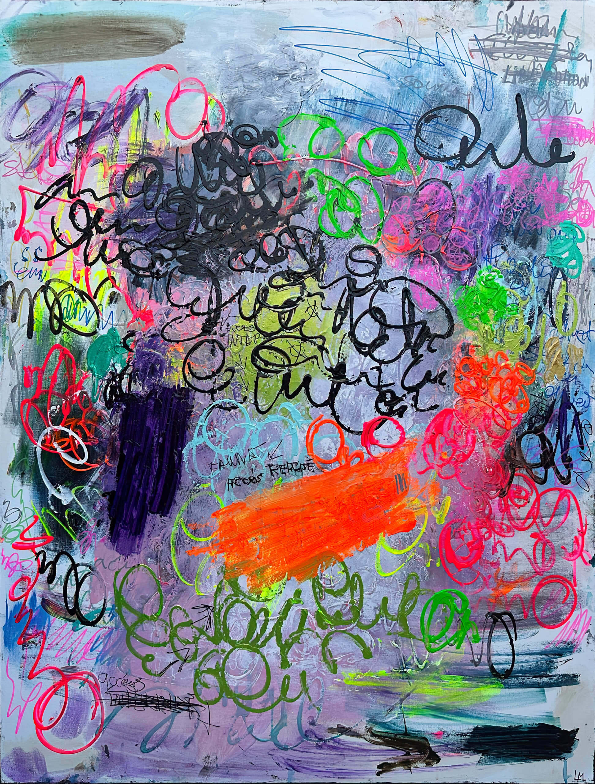 Faune 3 - peinture acrylique sur toile - 97 cm x 130 cm - Marzena Lavrilleux - artiste peintre à Orléans Faune 3 - peinture acrylique sur toile - 97 cm x 130 cm - Marzena Lavrilleux - artiste peintre à Orléans