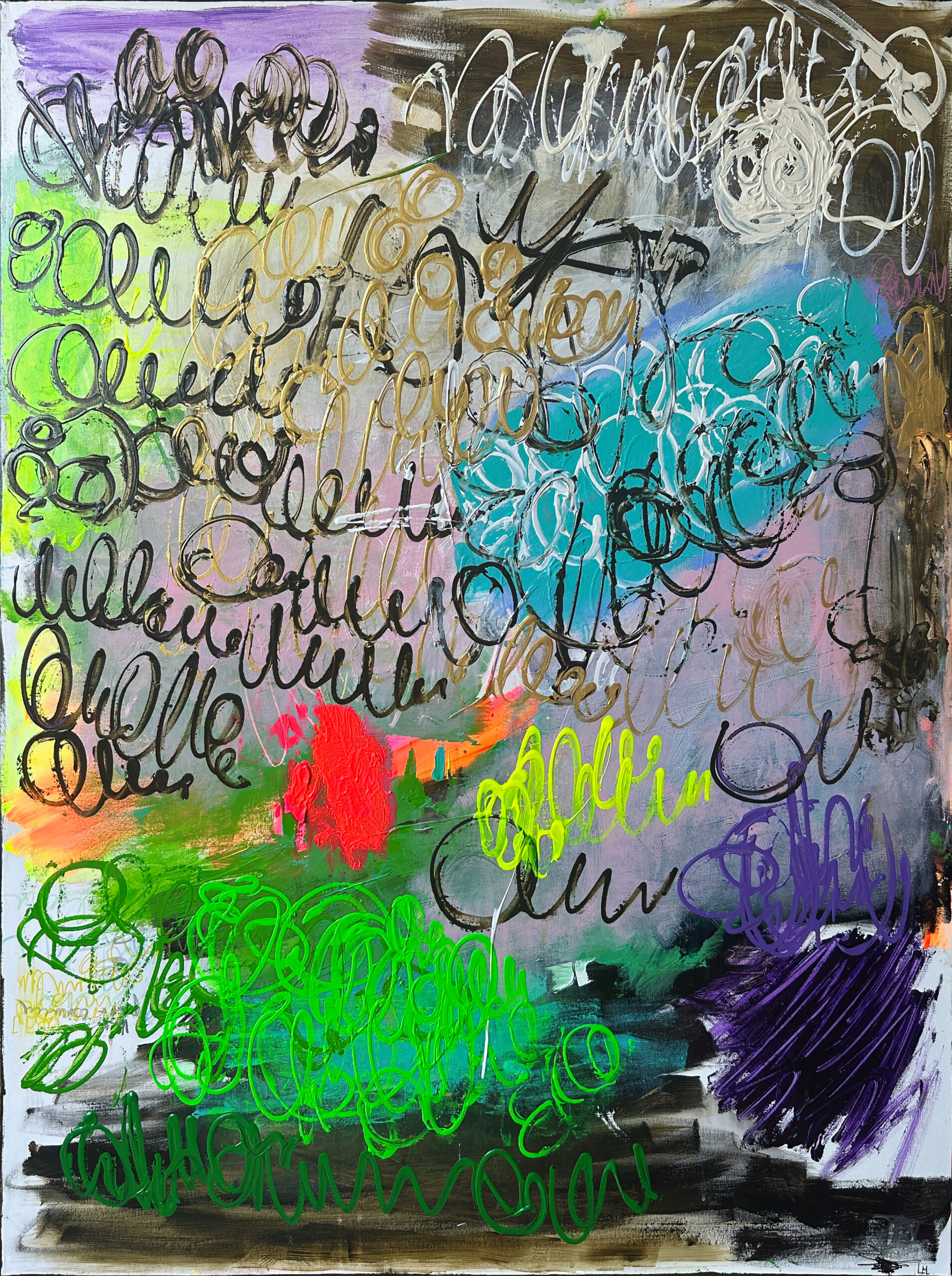 Ile - peinture acrylique sur toile - 97 cm x 130 cm - Marzena Lavrilleux - artiste peintre à Orléans Ile - peinture acrylique sur toile - 97 cm x 130 cm - Marzena Lavrilleux - artiste peintre à Orléans